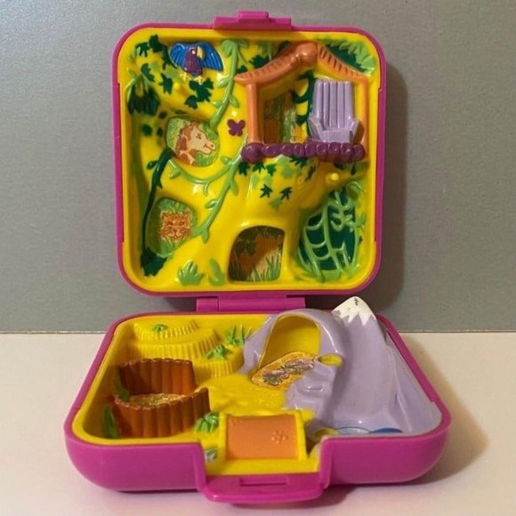 Bluebird Vintage Polly Pocket 1989 Wild Zoo World Compact - Picture 1 of 6